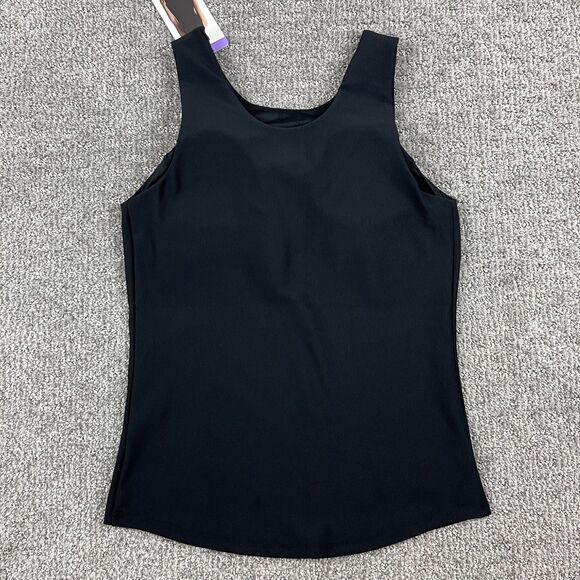 32 Degrees Cool Tank Top Womens XS Black Sleeveless Shelf Bra Stretch Athletic - Picture 4 of 10